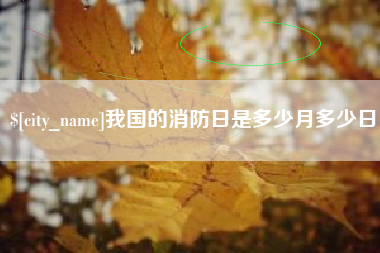 松原我国的消防日是多少月多少日