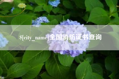 松原全国消防证书查询