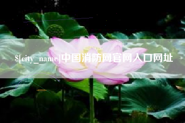 松原中国消防网官网入口网址