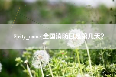 松原全国消防日是第几天？