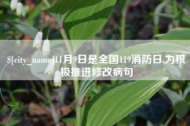 松原11月9日是全国119消防日,为积极推进修改病句