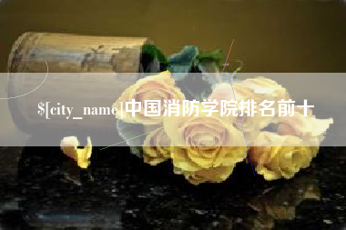 松原中国消防学院排名前十