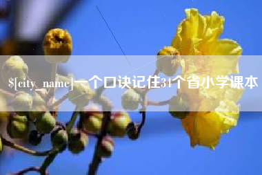 松原一个口诀记住34个省小学课本