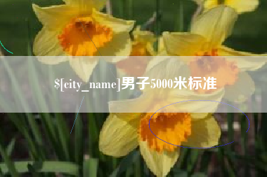 松原男子5000米标准