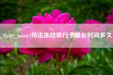 松原司法冻结银行卡最长时间多久