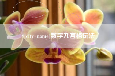 松原数字九宫格玩法