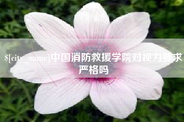 松原中国消防救援学院对视力要求严格吗