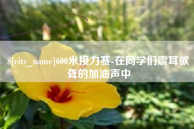松原600米接力赛-在同学们震耳欲聋的加油声中