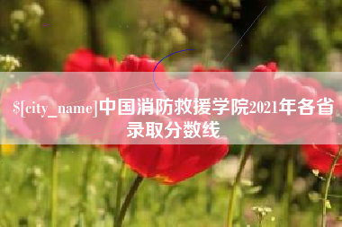 松原中国消防救援学院2021年各省录取分数线