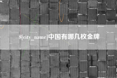 松原中国有哪几枚金牌