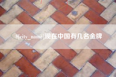 松原现在中国有几名金牌