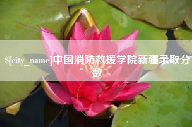 松原中国消防救援学院新疆录取分数