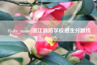 松原浙江消防学校招生分数线