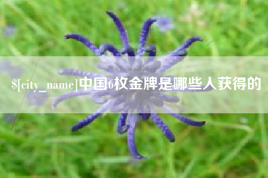 松原中国6枚金牌是哪些人获得的