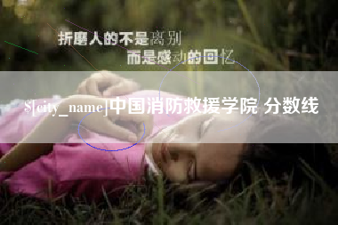 松原中国消防救援学院 分数线