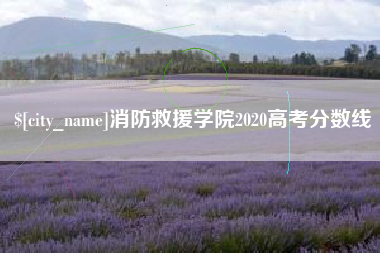 松原消防救援学院2020高考分数线