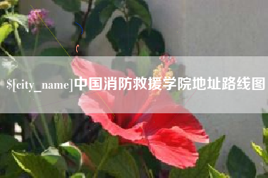 松原中国消防救援学院地址路线图
