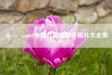 松原中国九宫格数字图片大全集