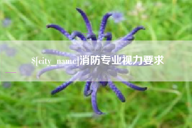 松原消防专业视力要求