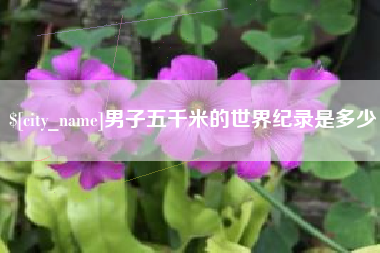 松原男子五千米的世界纪录是多少
