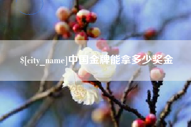 松原中国金牌能拿多少奖金