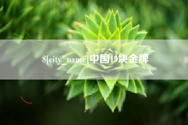 松原中国19块金牌