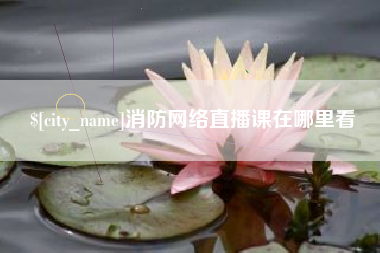 松原消防网络直播课在哪里看