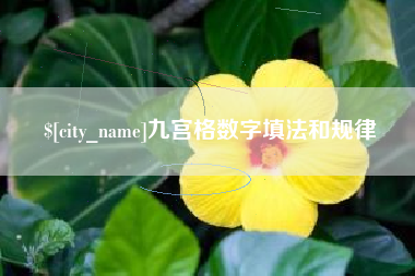 松原九宫格数字填法和规律