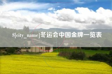 松原冬运会中国金牌一览表