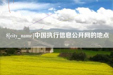松原中国执行信息公开网的地点