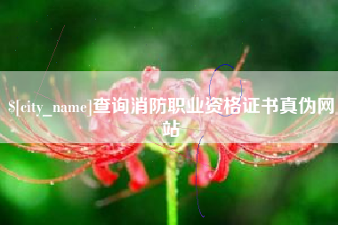 松原查询消防职业资格证书真伪网站