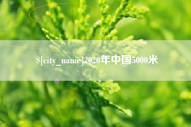 松原2020年中国5000米