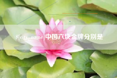 松原中国六块金牌分别是