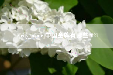 松原中国金牌有哪些2021