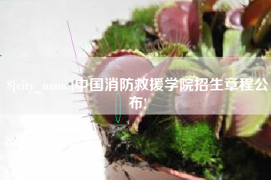 松原中国消防救援学院招生章程公布!