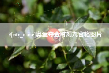 松原奥运夺金时刻九宫格图片